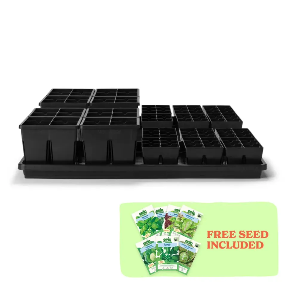 Epic Gardening Grow More Seed Starting Kit Greens Bundle