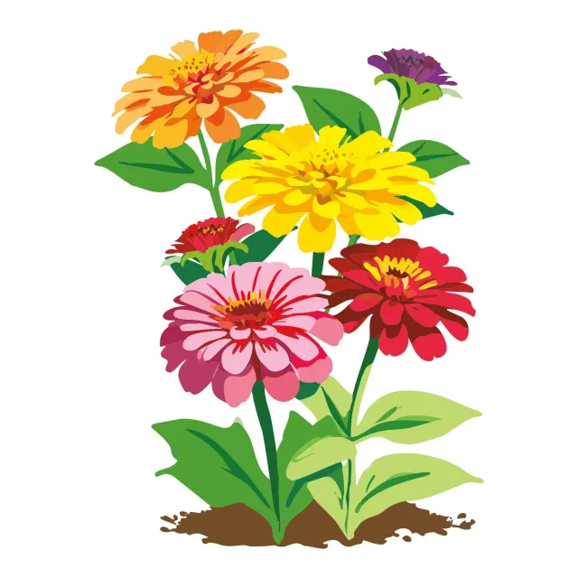 Epic Gardening Dahlia Flowered Mix Zinnia Seeds Tall