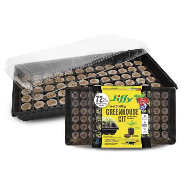 Ferry Morse Jiffy 72 Cell Greenhouse Tray Kit 2 Pack